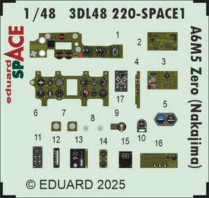 Eduard 3DL48220 A6M5 Zero (Nakajima) SPACE EDUARD 1/48 – zdjęcie 3