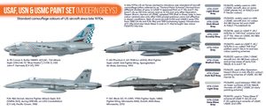 Hataka HTK-CS44 USAF, USN &amp;amp; USMC paint set (modern grays) 8x17ml – image 3
