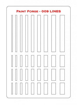 Paint Forge PFST009M STENCIL - LINES – image 2