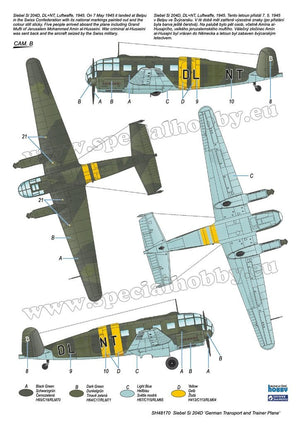 Special Hobby 48170 Siebel Si 204D &amp;#39;German Transport and Trainer Plane&amp;#39; 1/48 – immagine 5