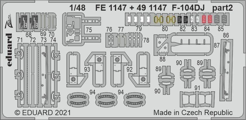 Eduard 491147 F-104DJ for KINETIC 1/48 – immagine 3