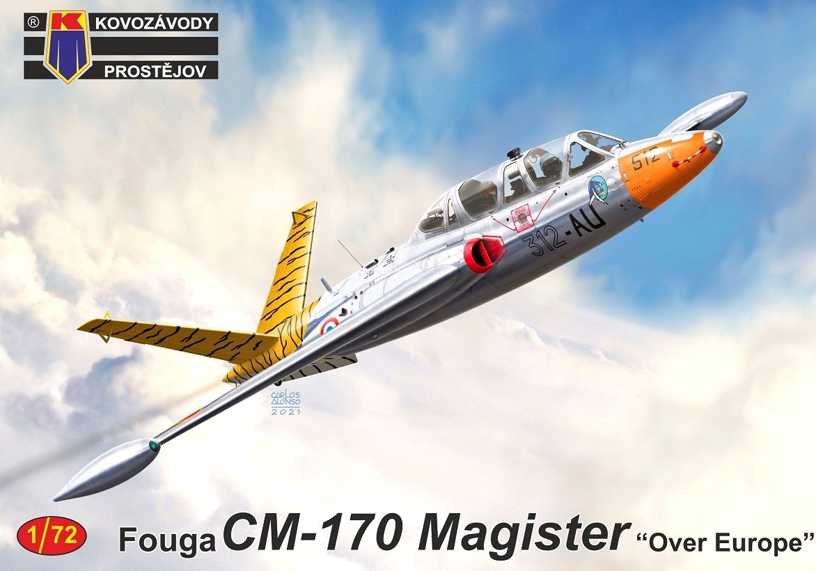 Kovozavody Prostejov KPM0242 Fouga CM-170 Magister "Over Europe" 1/72