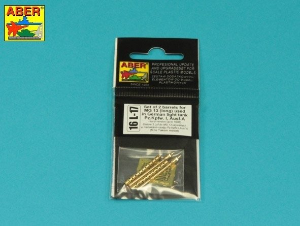 Aber 16L-17 Zestaw 2 luf do MG13 używanych w niemieckim czołgu Pz.Kpfw. I, Ausf.A wczesny do 1938r. / Set of 2 barrels for guns MG13 (long) used in German light tank Pz.Kpfw. I, Ausf.A early to 1938 1/16 – Bild 7