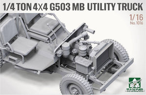 Takom 1016 1/4 ton 4×4 G503 MB Utility Truck ( Jeep Willys ) 1/16 – zdjęcie 2