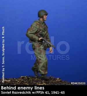 RADO Miniatures RDM35020 Soviet Razvedchik w/PPSh 41, (1941-45) 1/35 – zdjęcie 2