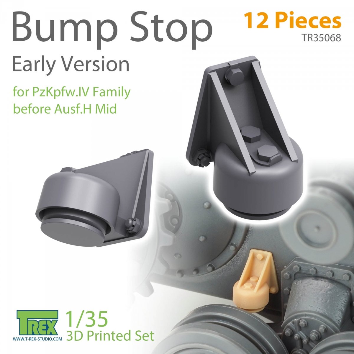 T-Rex Studio TR35068 Bump Stop Early Version for PzKpfw IV before Ausf.H Mid 1/35
