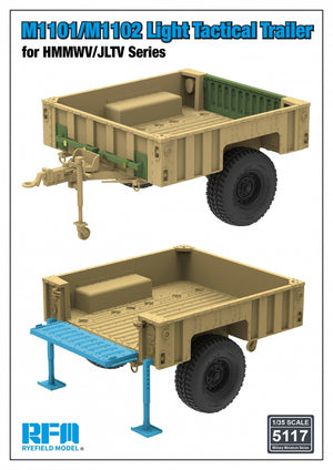 Rye Field Model 5117 M1101/M1102 Light Tactical Trailer for HMMWV/JLTV Series 1/35