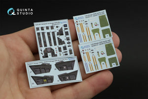 Quinta Studio QD48118 Mirage 2000-5B 3D-Printed &amp;amp; coloured Interior on decal paper (Kinetic) 1/48 – immagine 11