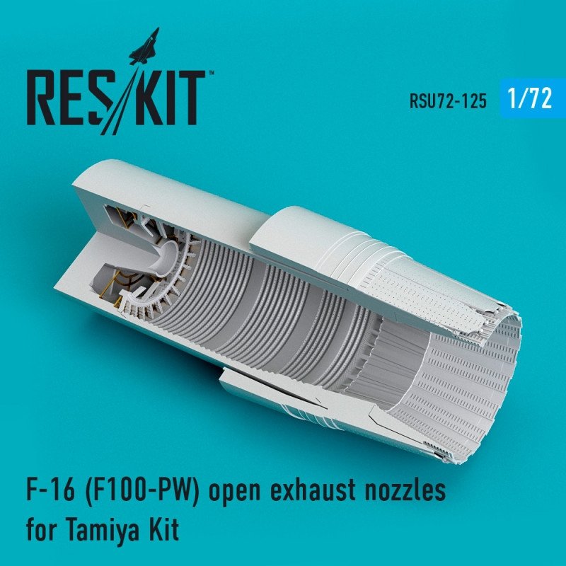 RESKIT RSU72-0125 Tuyères d&amp;#39;échappement ouvertes pour F-16 (F100-PW) Tamiya 1/72