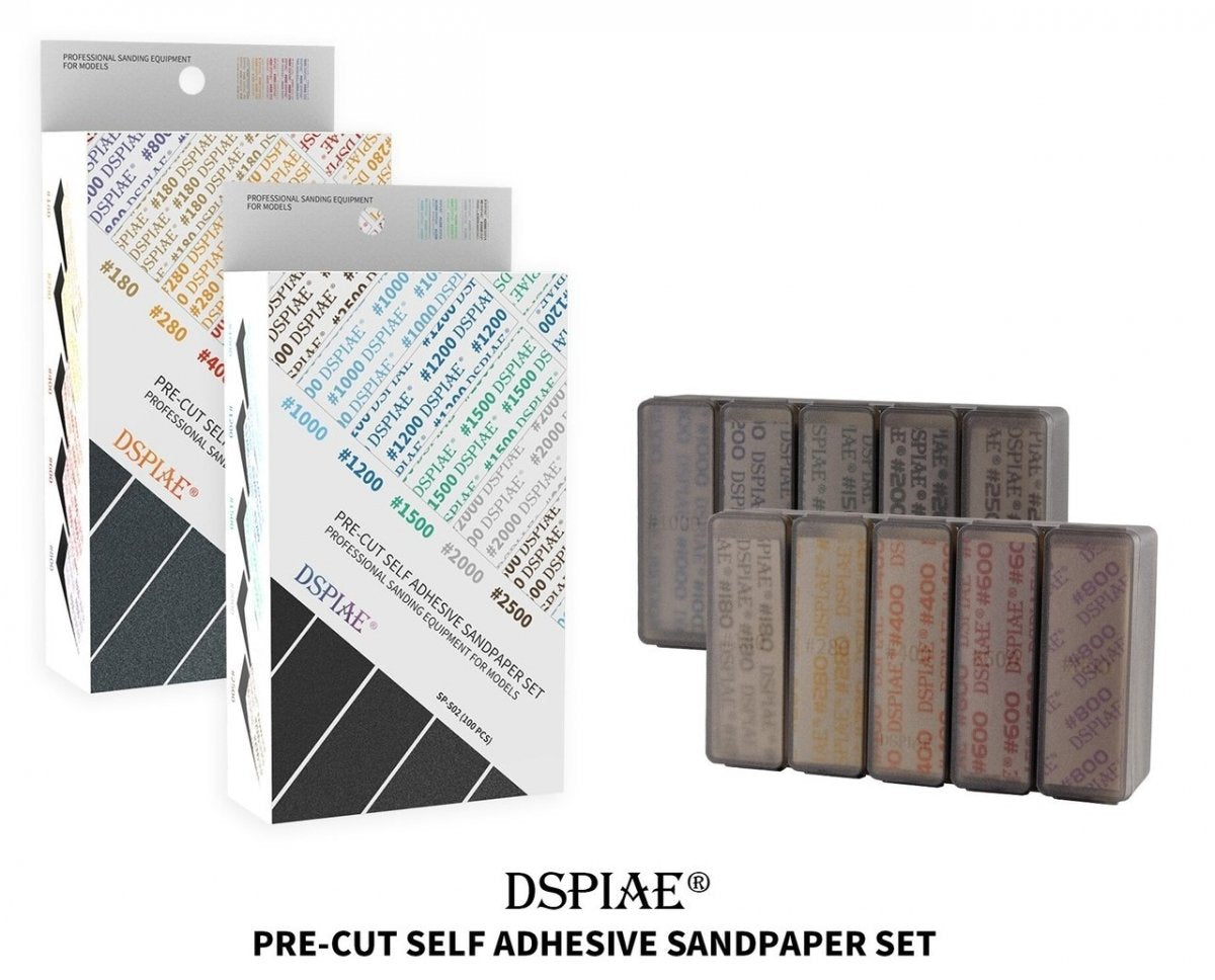 DSPIAE SP-S02 Adhesive Sanding Paper Sets 1000-2500, 100 pcs per Set – Bild 4