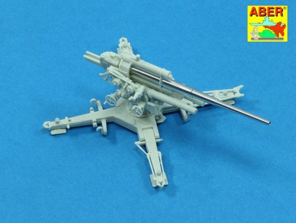 Aber 72L-63 Jednoczęściowa lufa 88mm L/56 1/72 – immagine 5