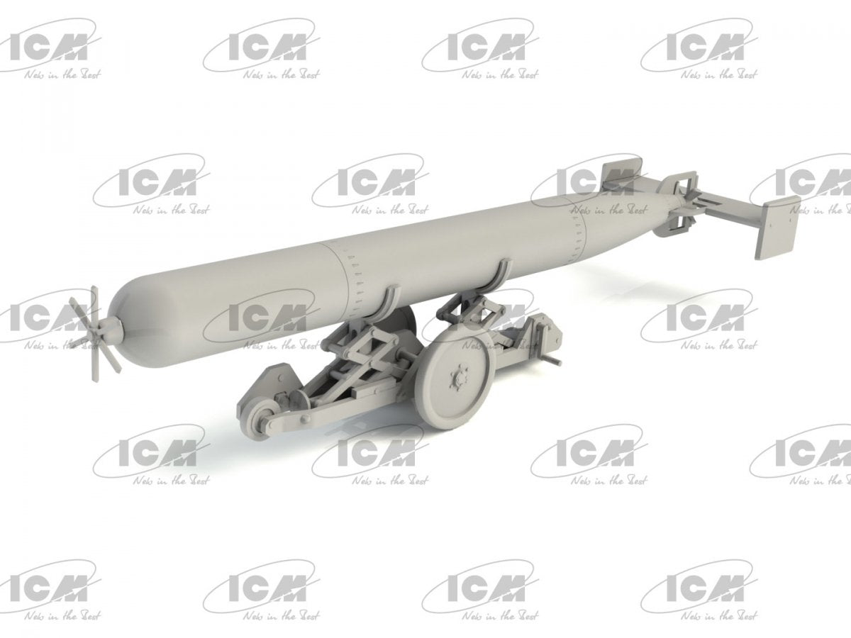 ICM 48405 WWII British Torpedo Trailer 1/48 – immagine 2