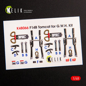 KELIK K48066 F-14B TOMCAT INTERIOR 3D DECALS FOR GWH KIT 1/48 – zdjęcie 2