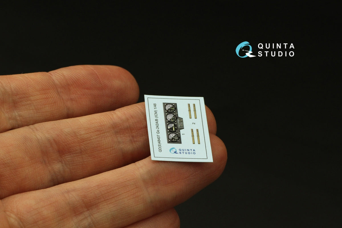 Quinta Studio QDS-48407 Go 242A-B 3D-Printed coloured Interior on decal paper (ICM) (Small version) 1/48 – zdjęcie 3