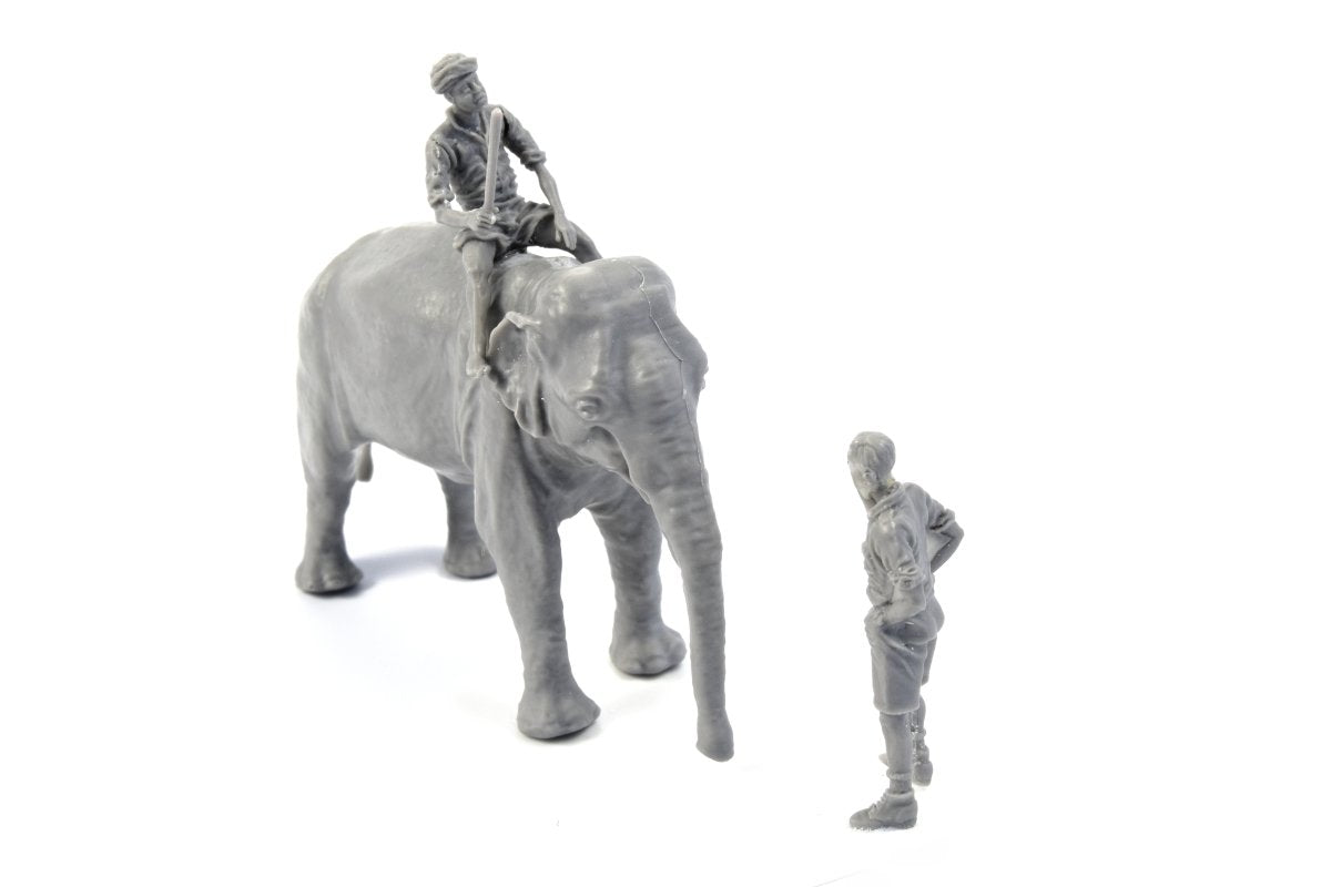 CMK F48345 WWII RAF Mechanic in India + Elephant with Mahout 1/48 – immagine 4
