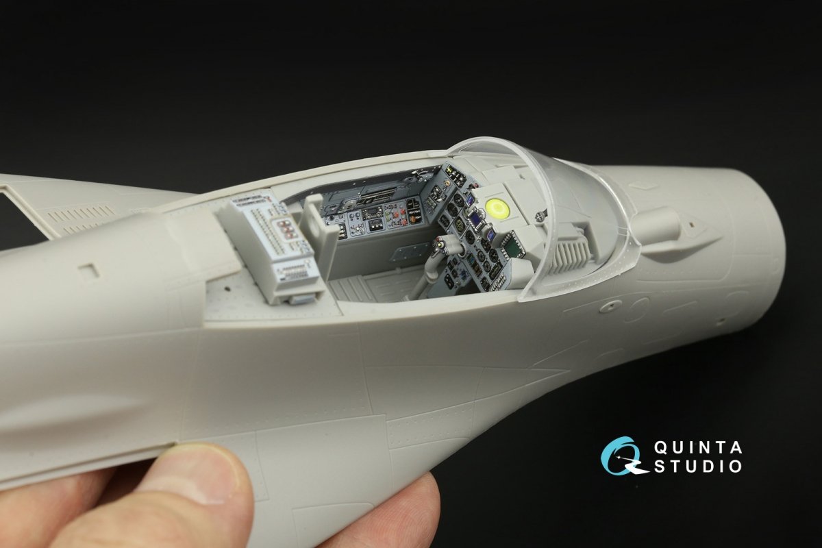 Quinta Studio QD32176 MiG-29A NATO service 3D-Printed &amp;amp; coloured Interior on decal paper (Trumpeter) 1/32 – immagine 10
