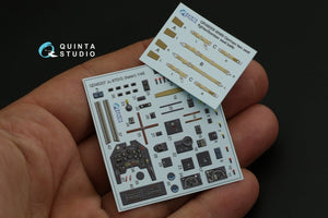 Quinta Studio QD48207 Ju 87D/G 3D-Printed &amp;amp; coloured Interior on decal paper ( Italeri ) 1/48 – immagine 11