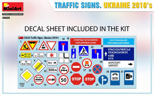 Miniart 35635 SIGNAUX DE CIRCULATION. UKRAINE ANNÉES 2010 1/35