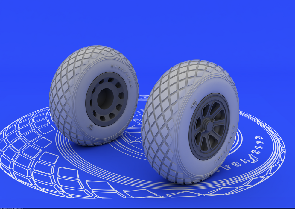 Eduard 632015 P-51 wheels 1/32 (Tamiya) – imagen 2