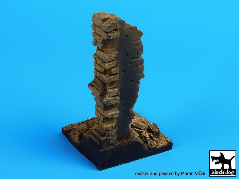 Black Dog D35040 House ruin wall base 1/35 – image 2