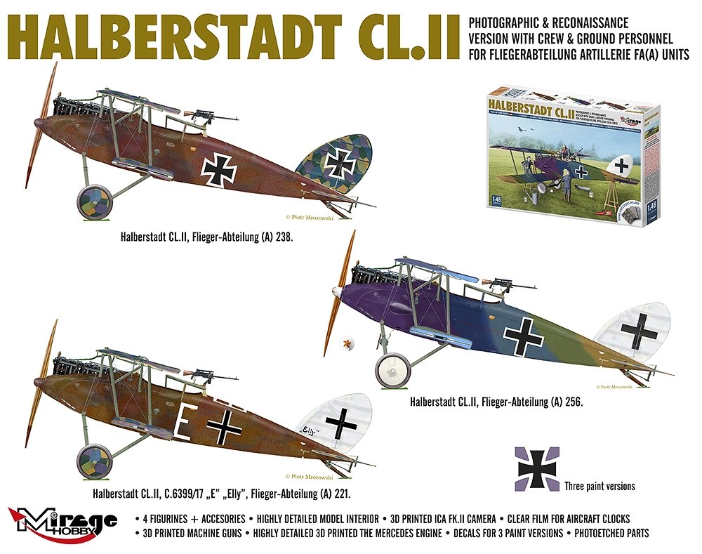 Mirage Hobby 480005 Halberstadt CL.II 1/48 – Bild 6