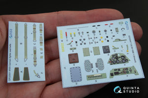 Quinta Studio QD32047 Bf 109E-1 3D-Printed &amp;amp; coloured Interior on decal paper (for Eduard kit) 1/32 – Bild 2