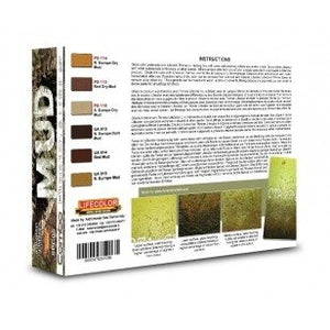 Pigments et colorants Lifecolor SPG05 Mud 6 x 22 ml – image 2