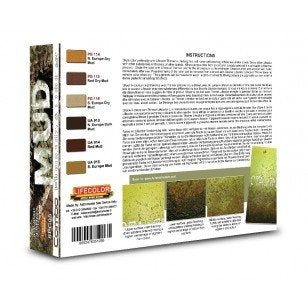 Pigments et colorants Lifecolor SPG05 Mud 6 x 22 ml – image 2
