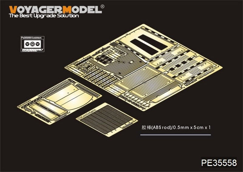 Tracteur d'artillerie soviétique Komintern de la Seconde Guerre mondiale, modèle Voyager PE35558, pour TRUMPETER 05540, échelle 1/35