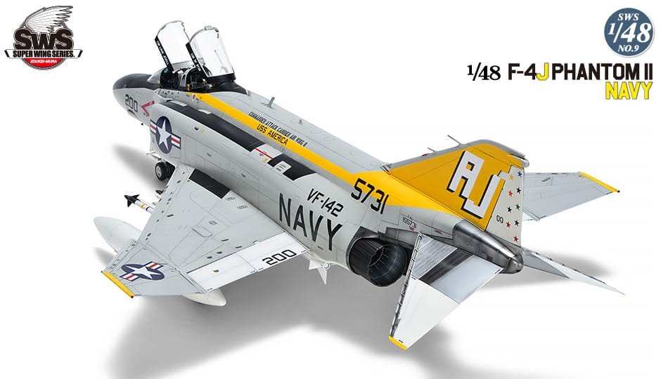 Zoukei-Mura SWS4809 F-4J Phantom II Navy 1/48 – immagine 5