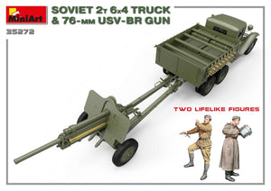 MiniArt 35272 SOVIET 2T 6X4 TRUCK &amp;amp; 76-mm USV-BR GUN 1/35 – Bild 6