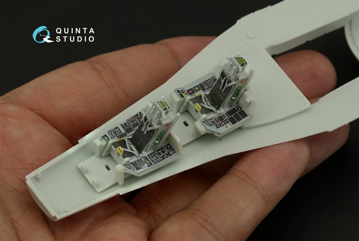 Quinta Studio QD72058 F-16D 3D-Printed &amp;amp; coloured Interior on decal paper (Revell) 1/72 – immagine 11