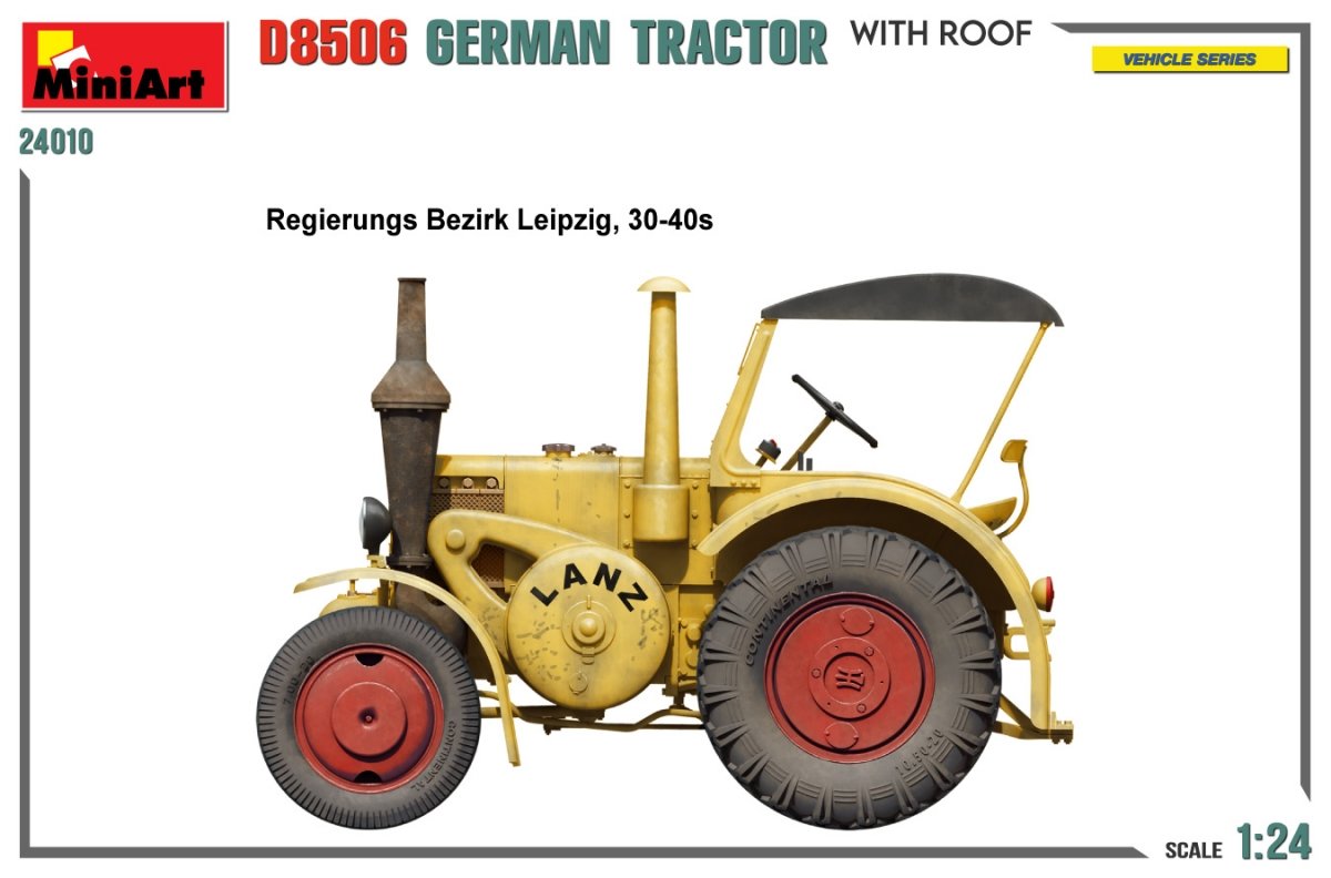 MiniArt 24010 GERMAN TRACTOR D8506 WITH ROOF 1/24 – Bild 4