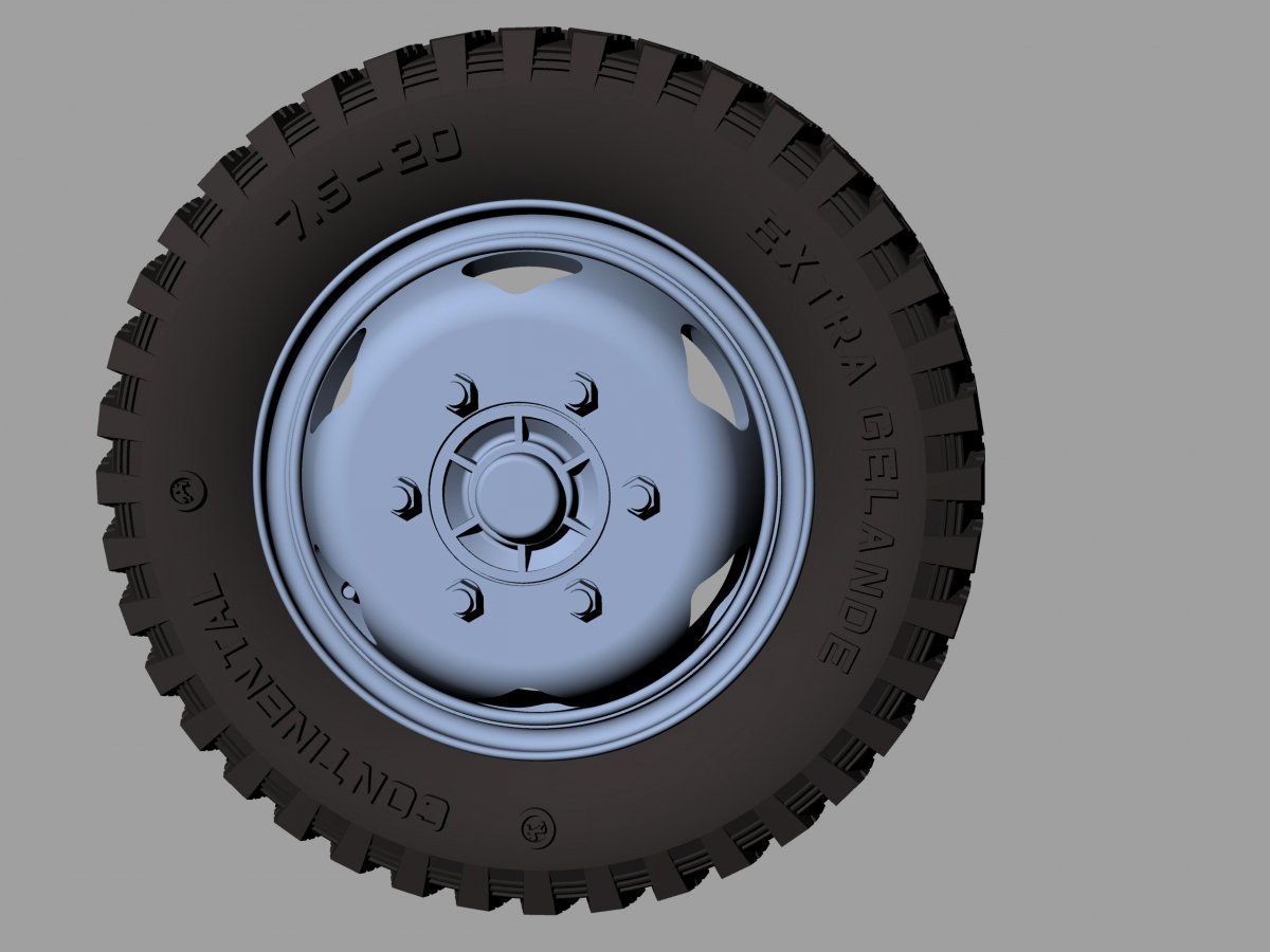 Panzer Art RE35-374 Opel Blitz road wheels early (gelande pattern) 1/35 – immagine 3