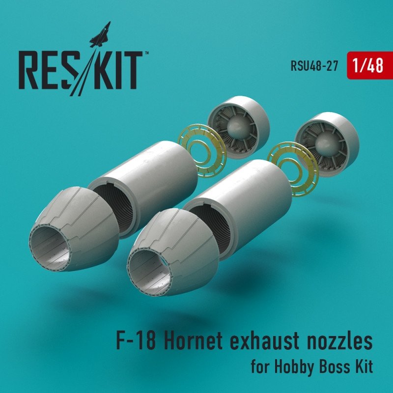 RESKIT RSU48-0027 Buses d'échappement F-18 Hornet pour maquette Hobby Boss au 1/48