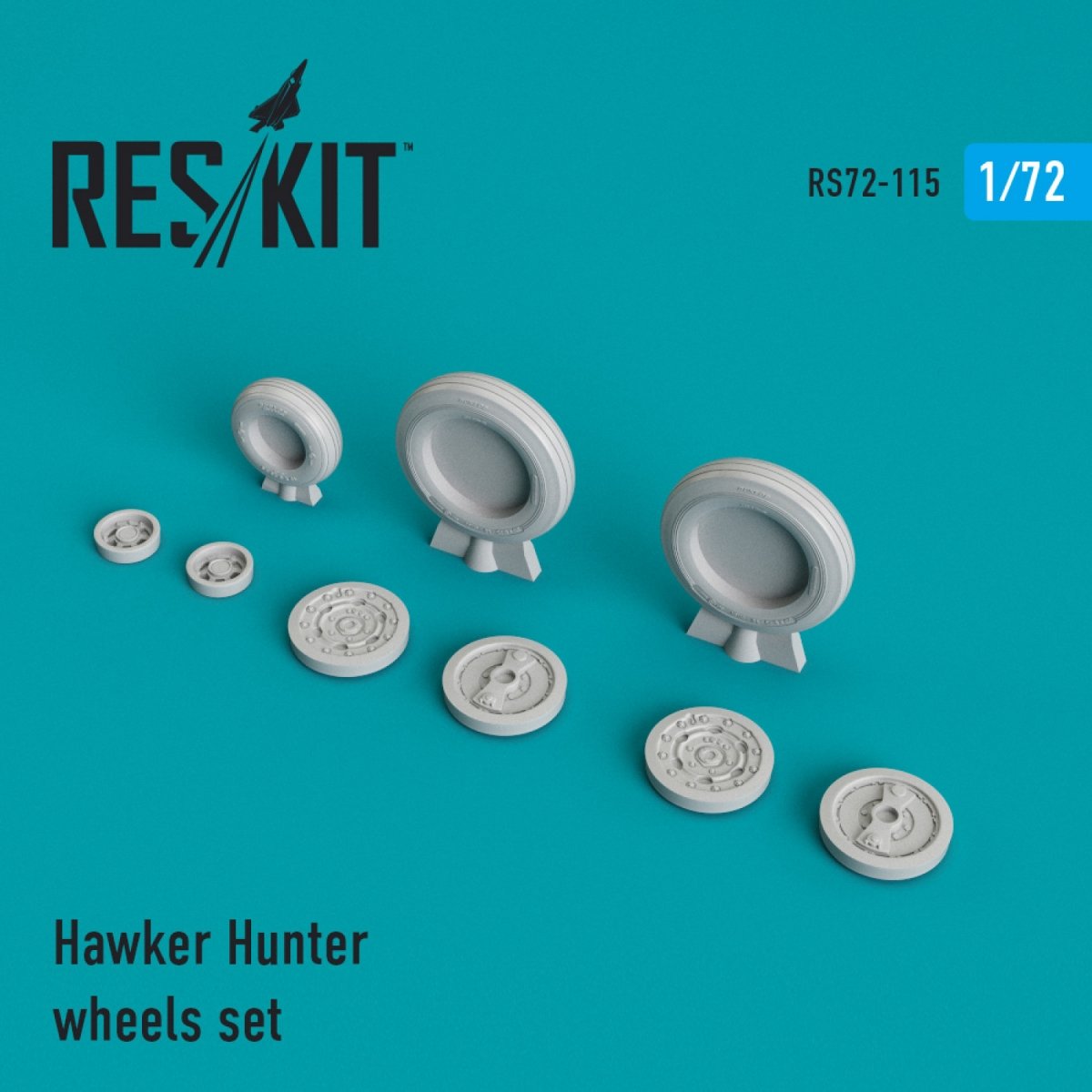 RESKIT RS72-0115 HAWKER HUNTER WHEELS SET 1/72