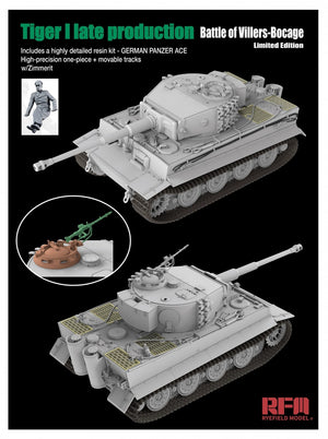 Rye Field Model 5101 Tiger I Late Production Battle of Villers-Bocage Limited Edition 1/35 – zdjęcie 3