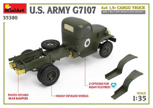 MiniArt 35380 Camion cargo 4x4 1,5 t de l&amp;#39;armée américaine G7107, échelle 1/35 – image 12