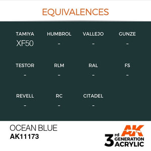 AK Interactive AK11173 OCEAN BLUE – STANDARD 17ml – image 3