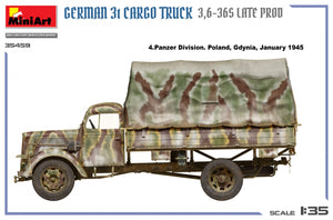 MiniArt 35459 German 3t Cargo Truck 3.5-36s Late Production 1/35 – Bild 12