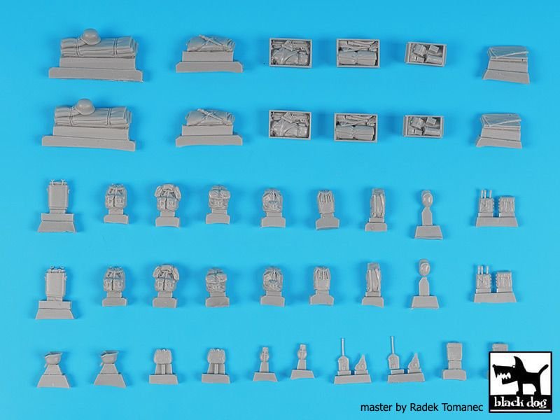 Black Dog T35232 German WW 2 equipment accessories set 1/35 – immagine 3