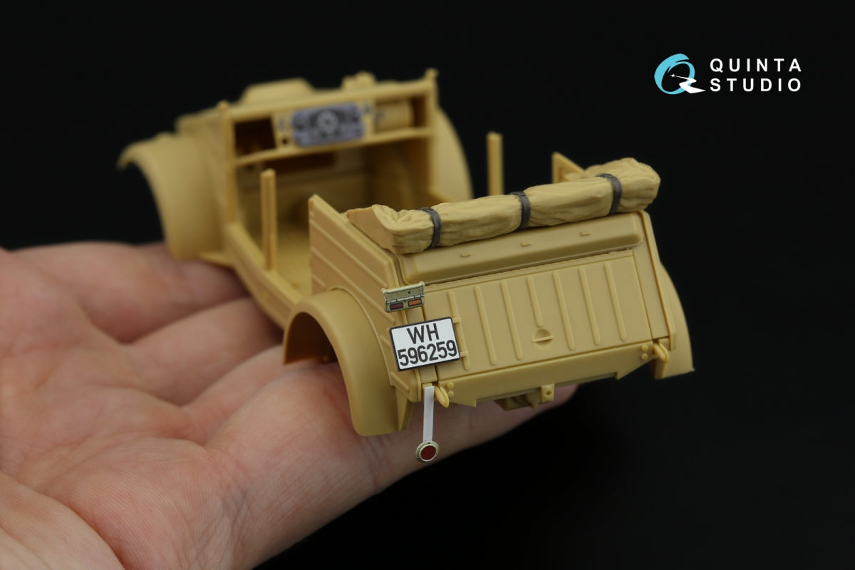 Quinta Studio QD35141 Kubelwagen Type 82 3D-Printed &amp;amp; coloured Interior on decal paper (Tamiya) 1/35 – immagine 7
