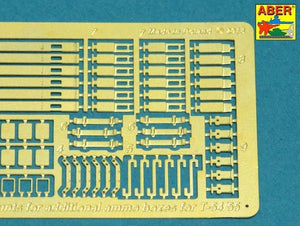 Aber 35A129 Mounts for additional ammunition boxes used on Soviet tanka like: T-54; T-55 or T-62 1/35 – zdjęcie 4