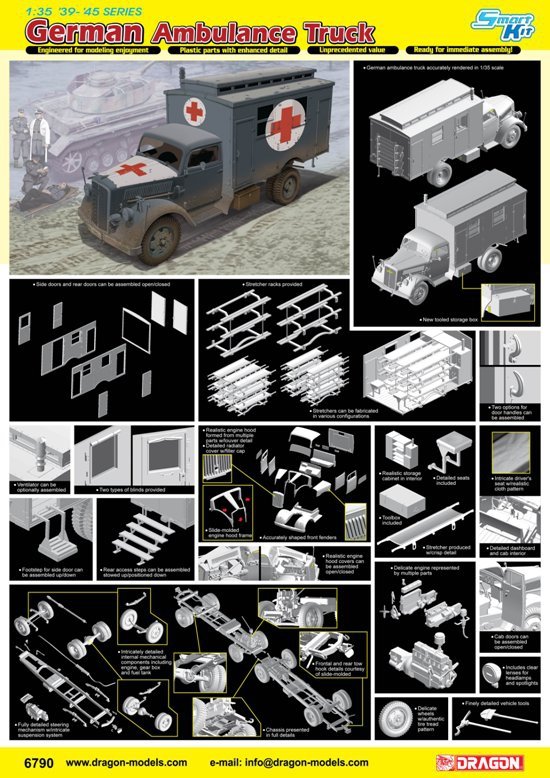 Dragon 6790 WWII German Ambulance Truck 1/35