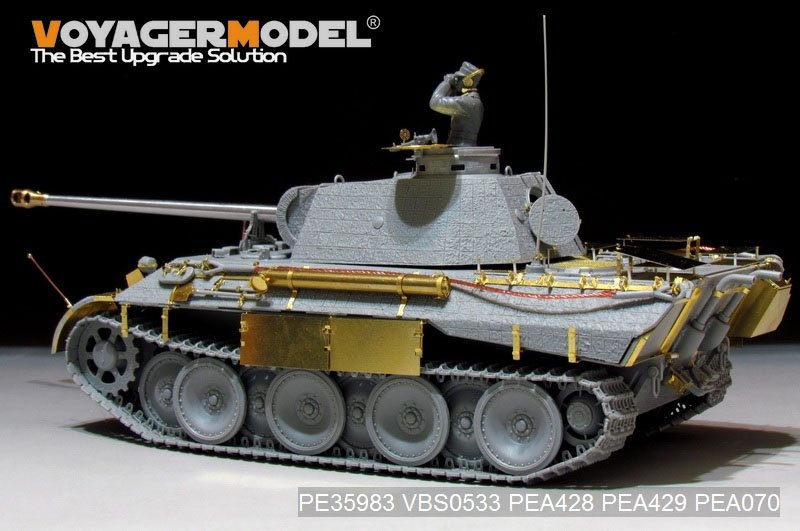 Voyager Model PE35983 WWII German Panther D Tank Late version Basic For TAKOM 2104 1/35 – immagine 6