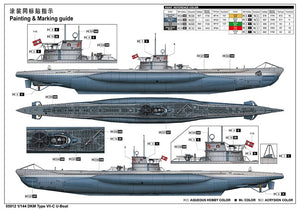 Trumpeter 05912 DKM Type VII-C U-Boat 1/144 – Bild 6