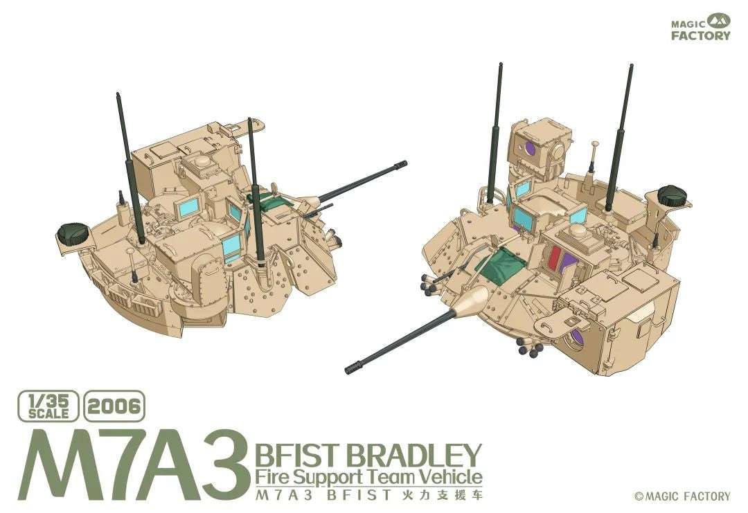 Magic Factory 2006 M7A3 BFIST Bradley Véhicule d&amp;#39;appui-feu 1/35  – image 4