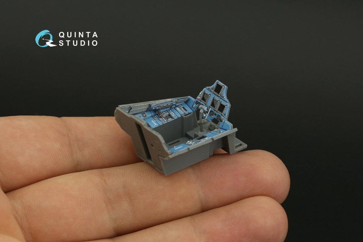 Quinta Studio QD48320 Su-30SM 3D-Printed &amp;amp; coloured Interior on decal paper (GWH) 1/48 – immagine 9