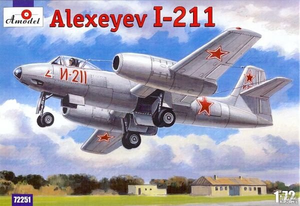 Maquette A 72251 Chasseur à réaction soviétique Alexeyev I-211 (1/72)