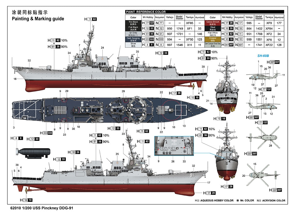 J&amp;#39;adore la maquette 62010 USS Pinckney DDG-91 au 1/200 – image 3